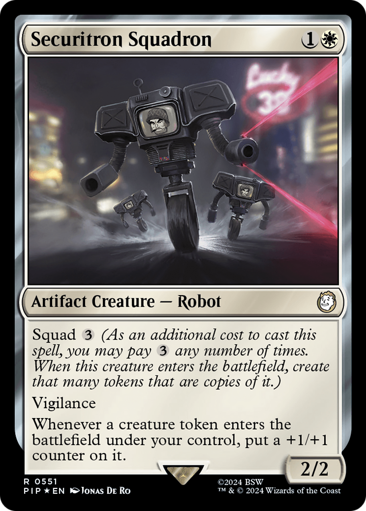 Securitron Squadron (Surge Foil) (551) [Fallout] foil - Deck Out Gaming