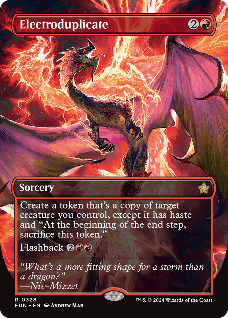 Electroduplicate (Borderless) (328) [Foundations] - Deck Out Gaming