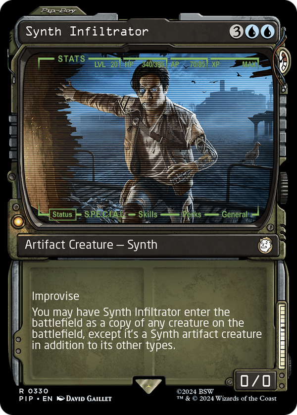 Synth Infiltrator (Showcase) (330) [Fallout] - Deck Out Gaming