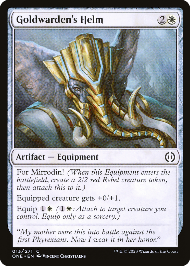 Goldwarden's Helm (13) [Phyrexia: All Will Be One] - Deck Out Gaming