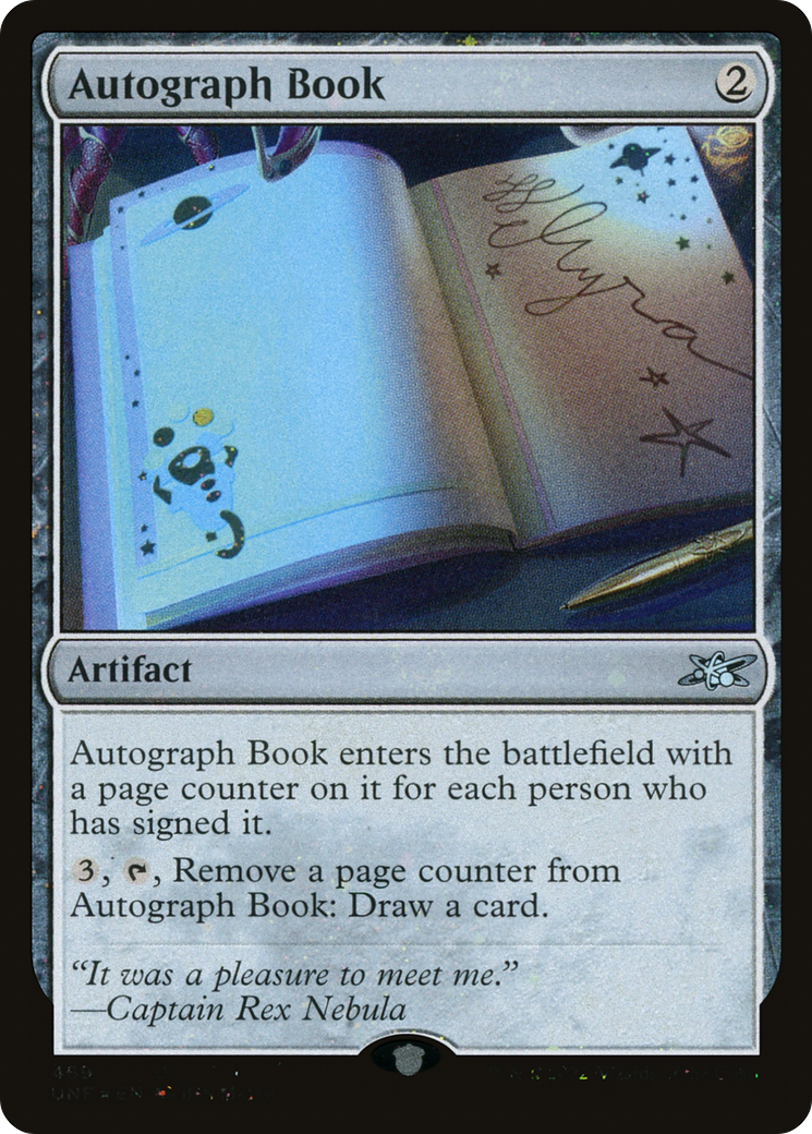 Autograph Book (Galaxy Foil) (469) [Unfinity] foil - Deck Out Gaming