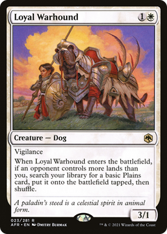 Loyal Warhound (23) [Adventures in the Forgotten Realms] foil - Deck Out Gaming