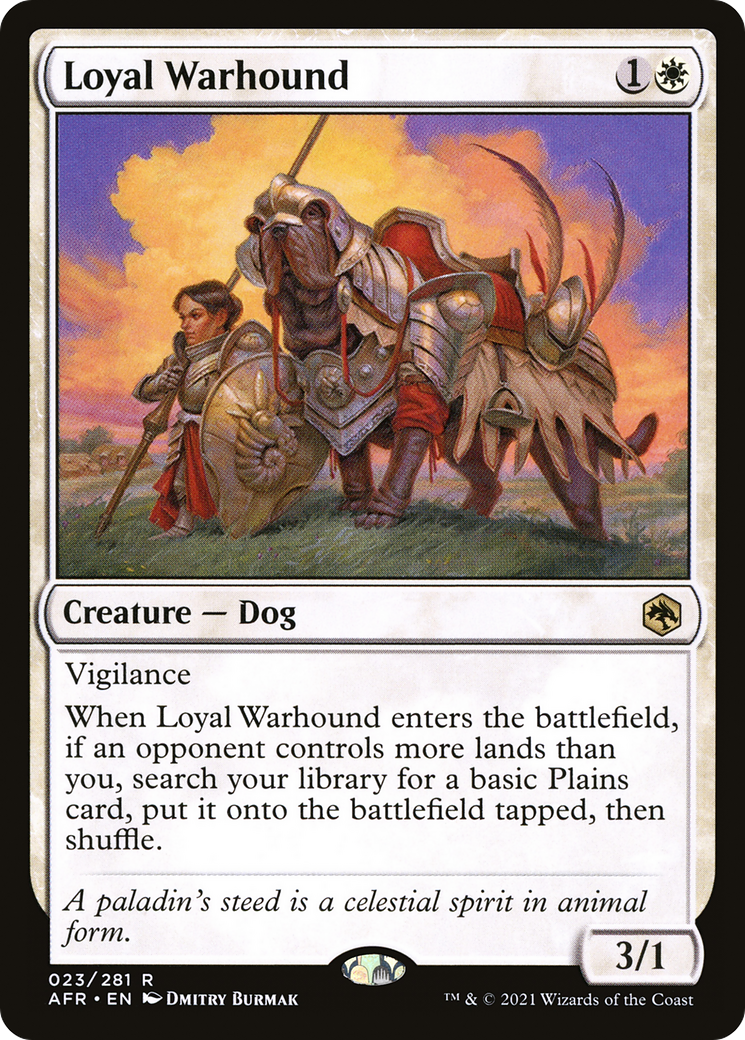 Loyal Warhound (23) [Adventures in the Forgotten Realms] foil - Deck Out Gaming