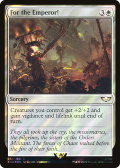 For the Emperor! (Surge Foil) (12) [Warhammer 40,000 Commander] foil - Deck Out Gaming
