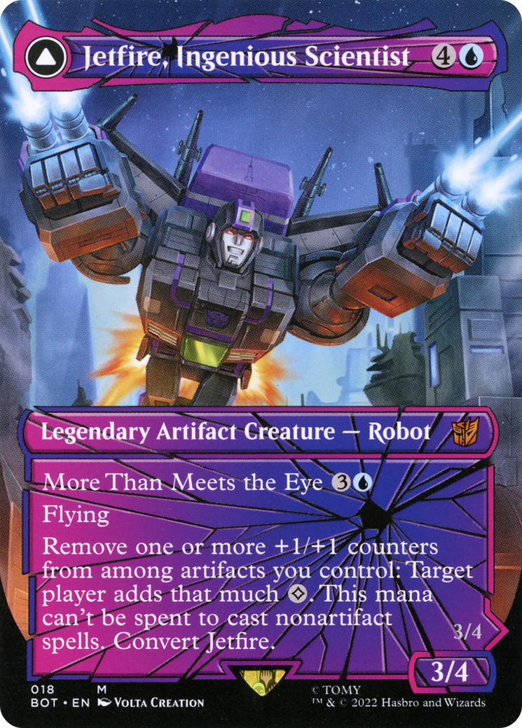 Jetfire, Ingenious Scientist (Shattered Glass) (18) [Transformers] foil - Deck Out Gaming