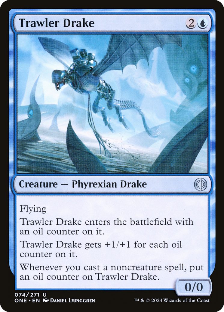 Trawler Drake (74) [Phyrexia: All Will Be One] foil - Deck Out Gaming