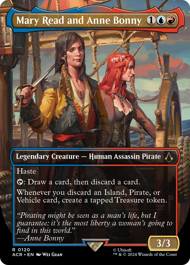 Mary Read and Anne Bonny (Borderless) (120) [Assassin's Creed] foil - Deck Out Gaming