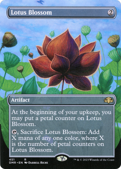 Lotus Blossom (Borderless) (451) [Dominaria Remastered] - Deck Out Gaming