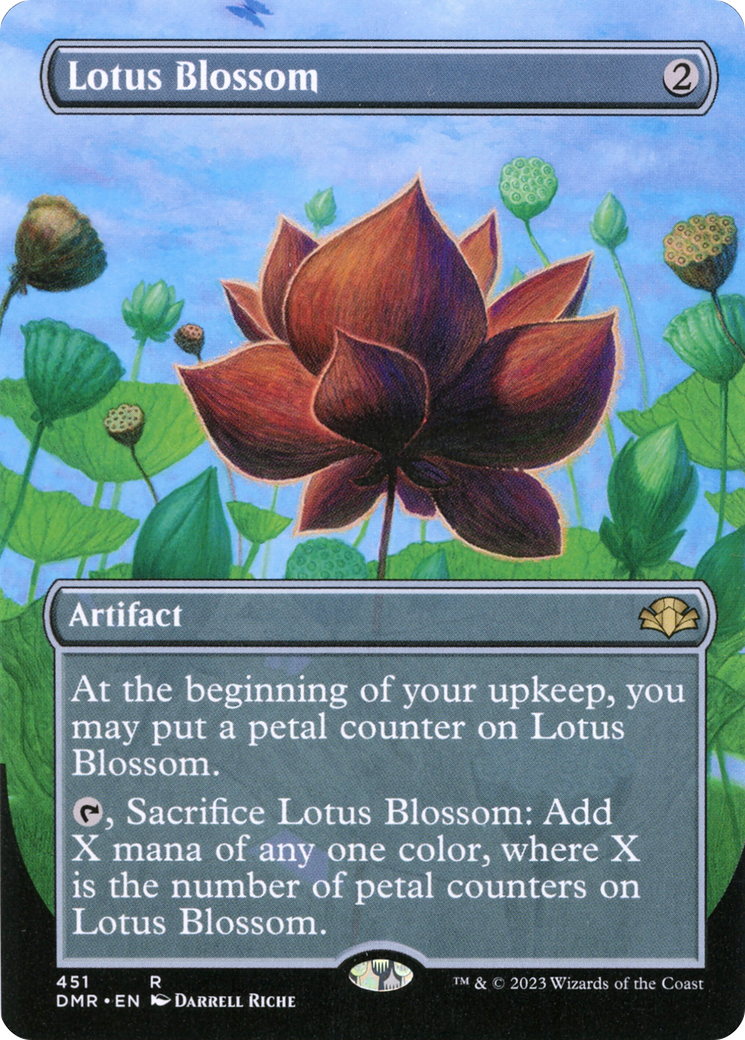 Lotus Blossom (Borderless) (451) [Dominaria Remastered] - Deck Out Gaming