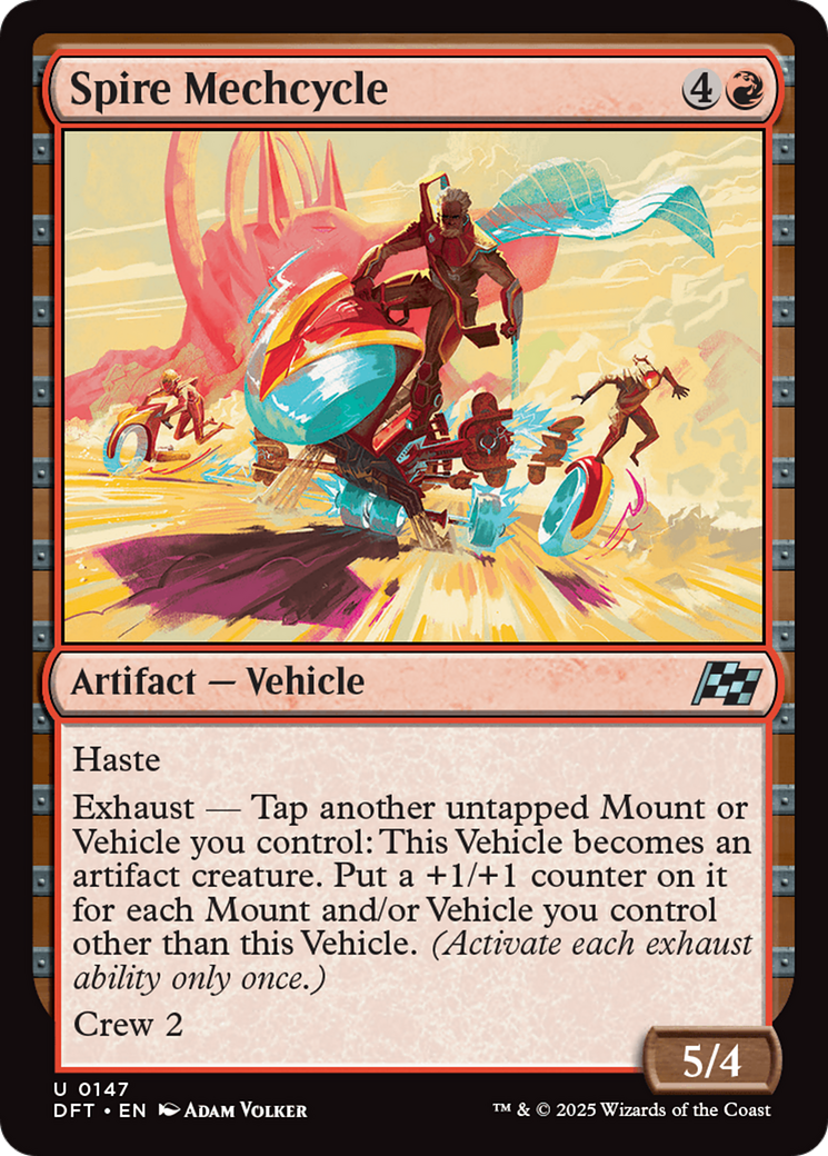 Spire Mechcycle (147) [Aetherdrift] foil - Deck Out Gaming