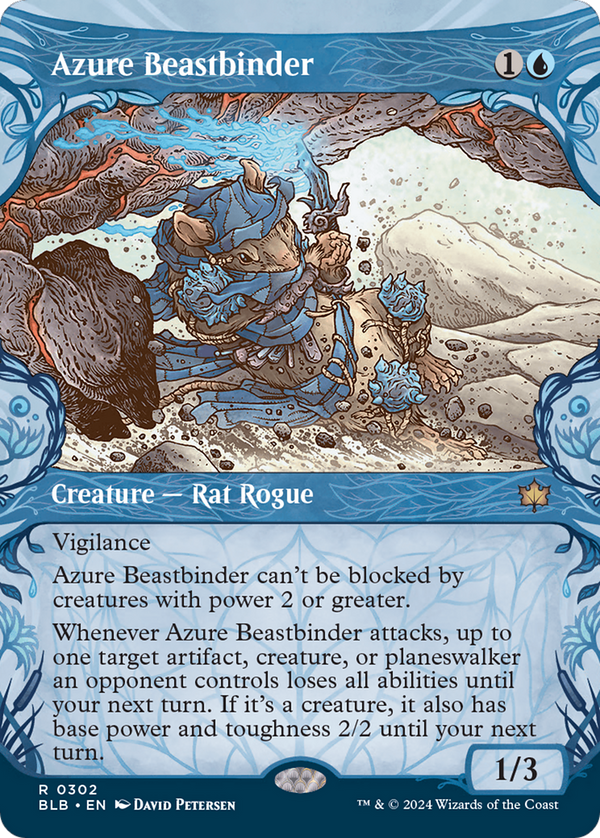 Azure Beastbinder (Showcase) (302) [Bloomburrow] foil - Deck Out Gaming