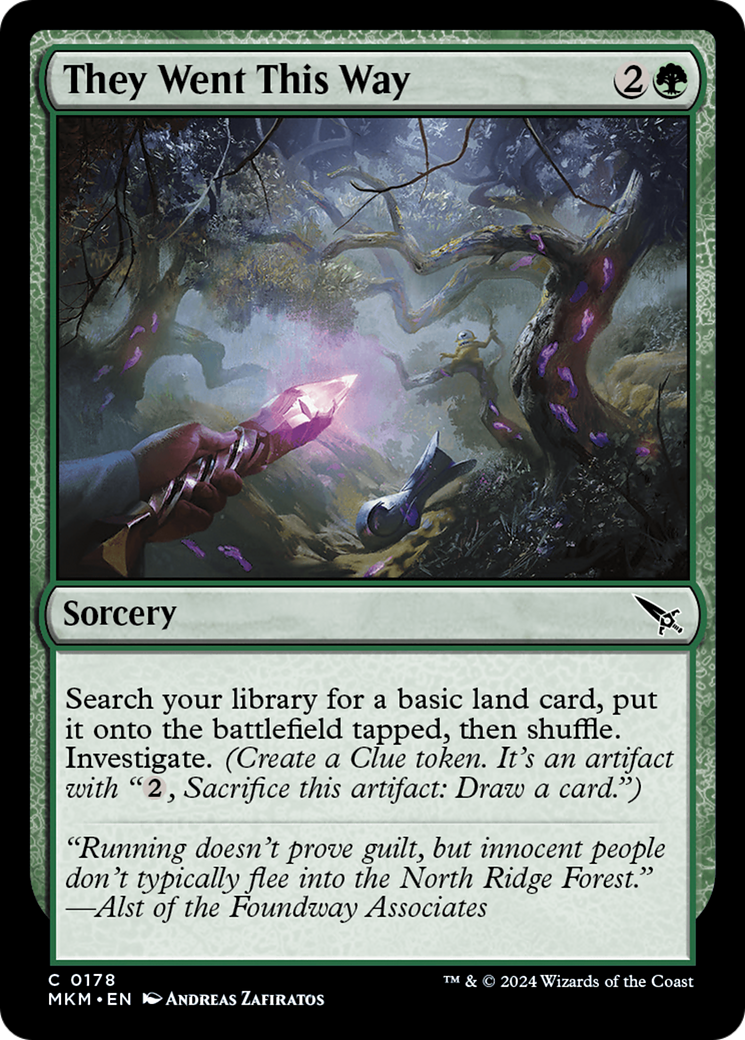 They Went This Way (178) [Murders at Karlov Manor] foil - Deck Out Gaming