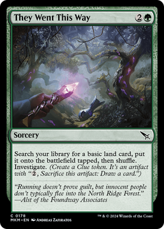They Went This Way (178) [Murders at Karlov Manor] foil - Deck Out Gaming