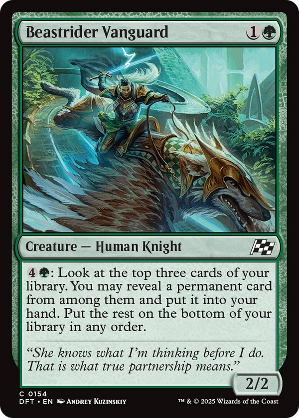 Beastrider Vanguard (154) [Aetherdrift] foil - Deck Out Gaming