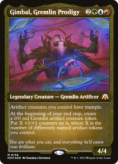 Gimbal, Gremlin Prodigy (136) [March of the Machine Commander] etched - Deck Out Gaming