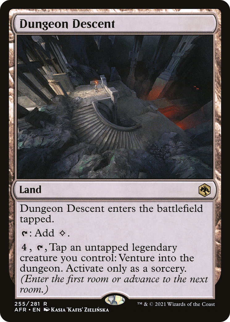 Dungeon Descent (255) [Adventures in the Forgotten Realms] foil - Deck Out Gaming