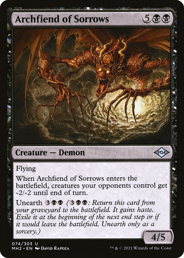 Archfiend of Sorrows (74) [Modern Horizons 2] foil - Deck Out Gaming
