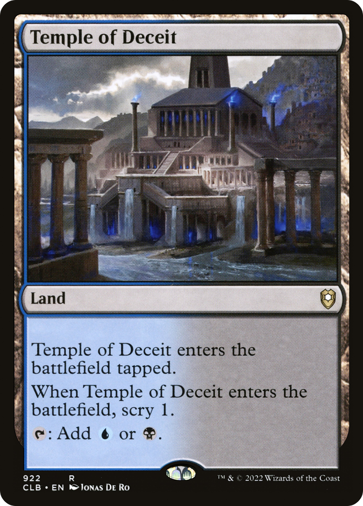 Temple of Deceit (922) [Commander Legends: Battle for Baldur's Gate] - Deck Out Gaming