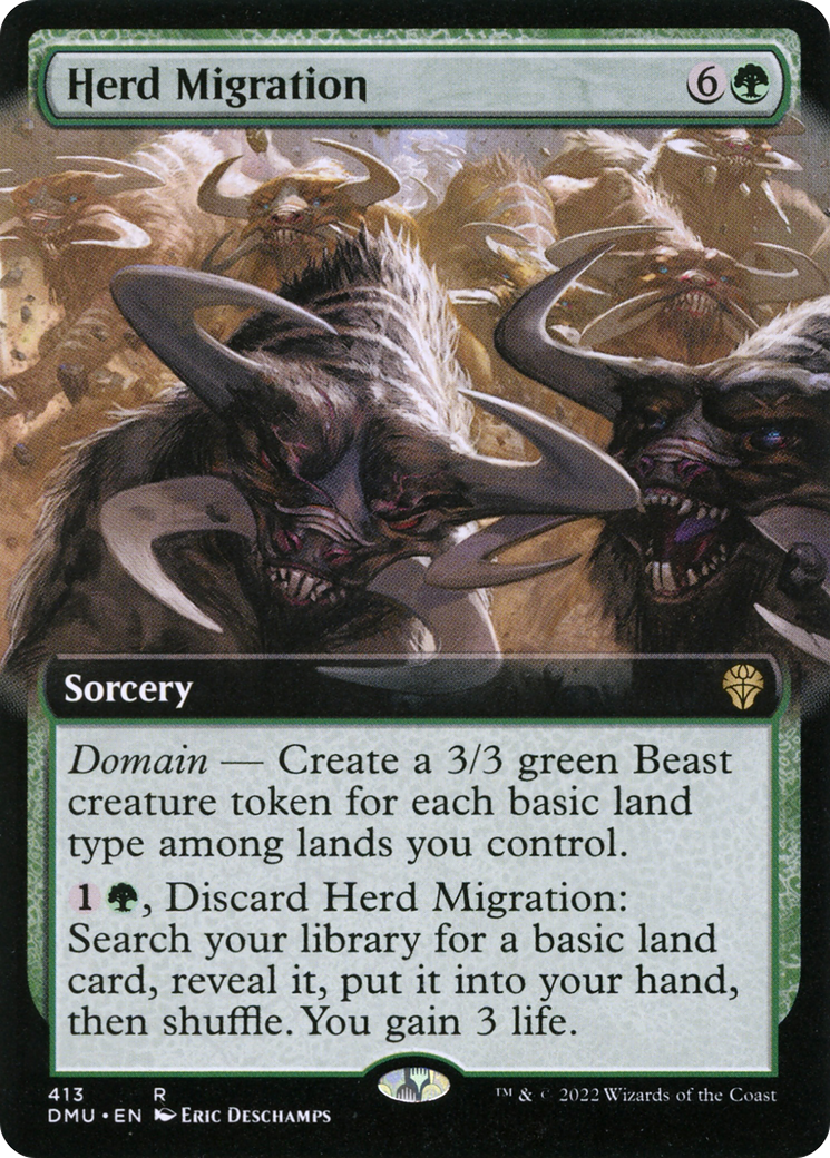 Herd Migration (Extended Art) (413) [Dominaria United] - Deck Out Gaming