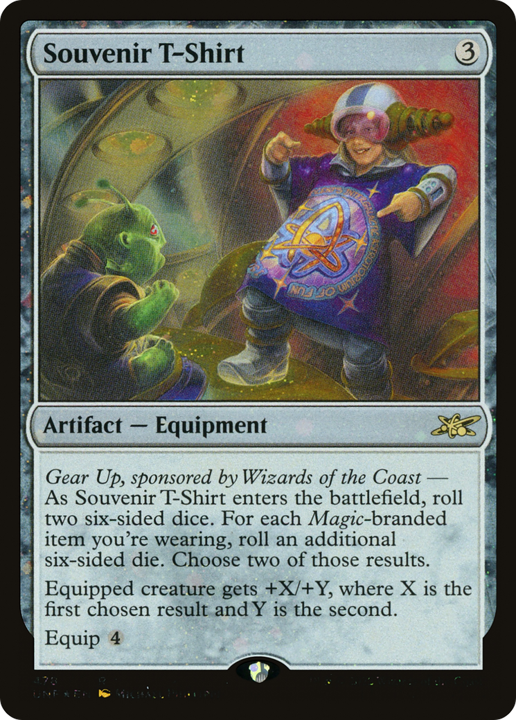 Souvenir T-Shirt (Galaxy Foil) (478) [Unfinity] foil - Deck Out Gaming