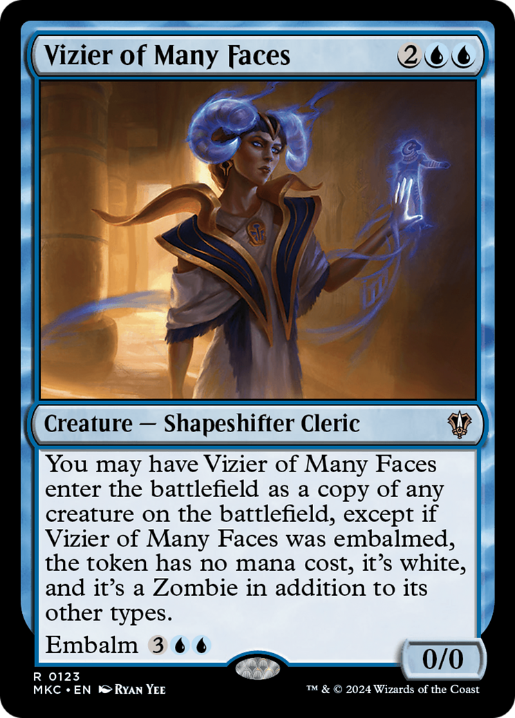 Vizier of Many Faces (123) [Murders at Karlov Manor Commander] - Deck Out Gaming
