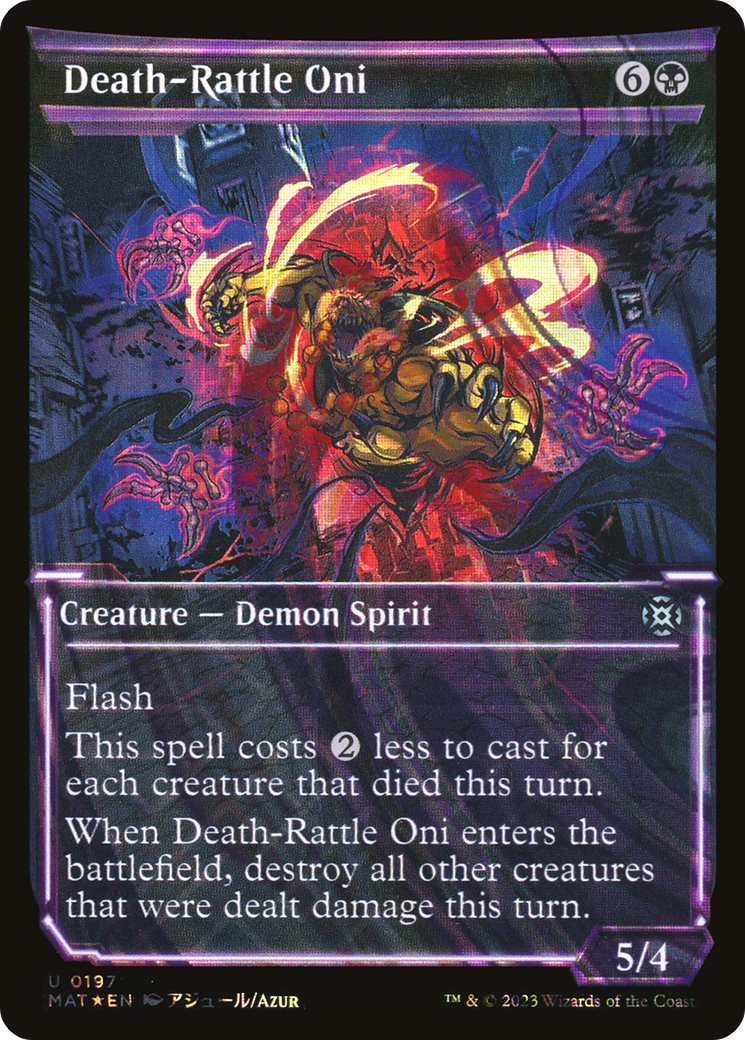 Death-Rattle Oni (Halo Foil) (197) [March of the Machine: The Aftermath] foil - Deck Out Gaming