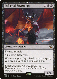 Infernal Sovereign (75) [March of the Machine Commander] foil - Deck Out Gaming