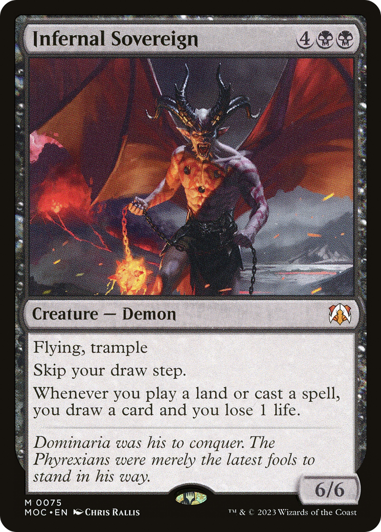Infernal Sovereign (75) [March of the Machine Commander] foil - Deck Out Gaming