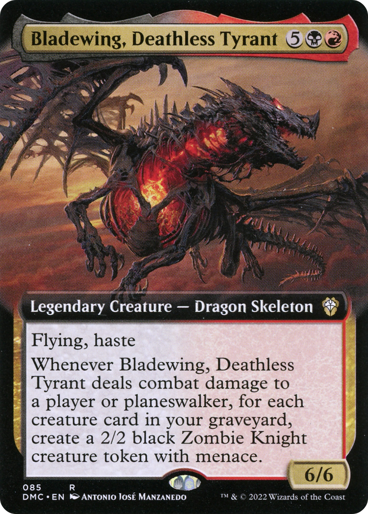 Bladewing, Deathless Tyrant (Extended Art) (85) [Commander: Dominaria United] - Deck Out Gaming