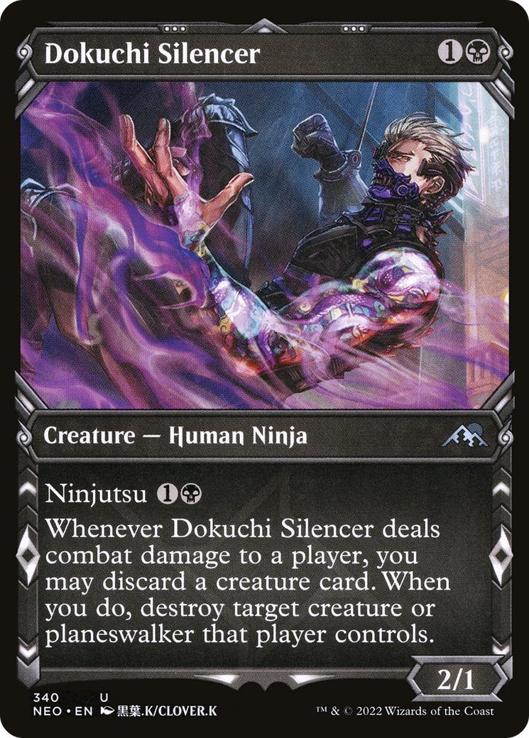 Dokuchi Silencer (Showcase) (340) [Kamigawa: Neon Dynasty] - Deck Out Gaming