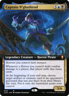 Captain N'ghathrod (Extended Art) (640) [Commander Legends: Battle for Baldur's Gate] foil - Deck Out Gaming