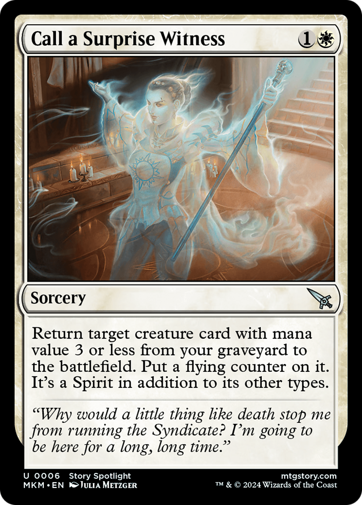 Call a Surprise Witness (6) [Murders at Karlov Manor] foil - Deck Out Gaming