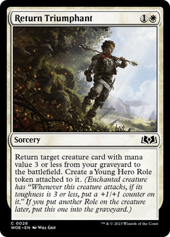 Return Triumphant (26) [Wilds of Eldraine] foil - Deck Out Gaming