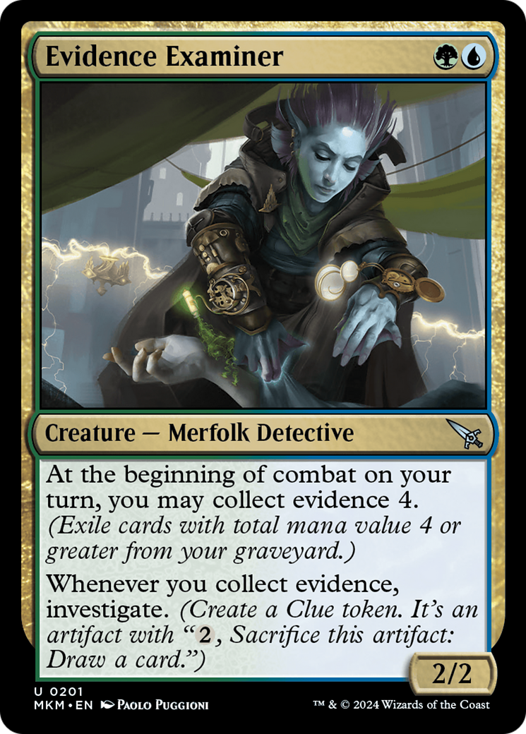 Evidence Examiner (201) [Murders at Karlov Manor] foil - Deck Out Gaming
