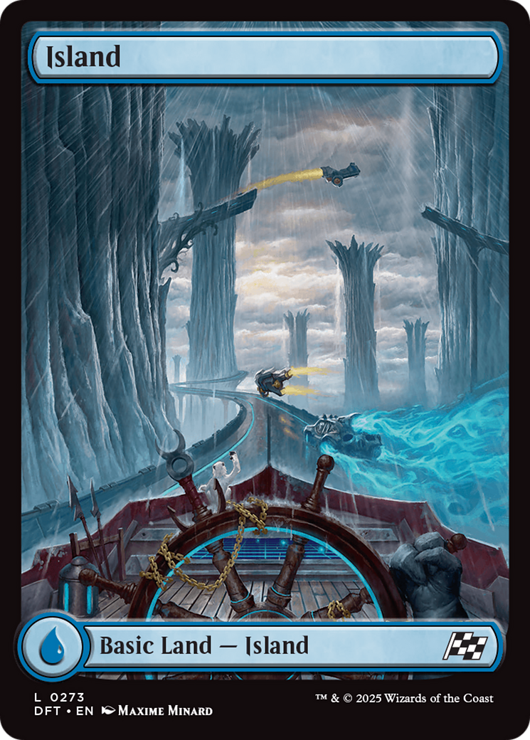 Island (0273) (273) [Aetherdrift] foil - Deck Out Gaming