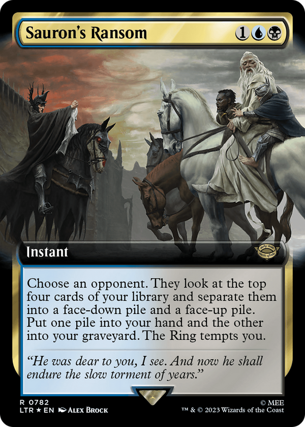 Sauron's Ransom (Extended Art) (Surge Foil) (782) [The Lord of the Rings: Tales of Middle-earth] foil - Deck Out Gaming