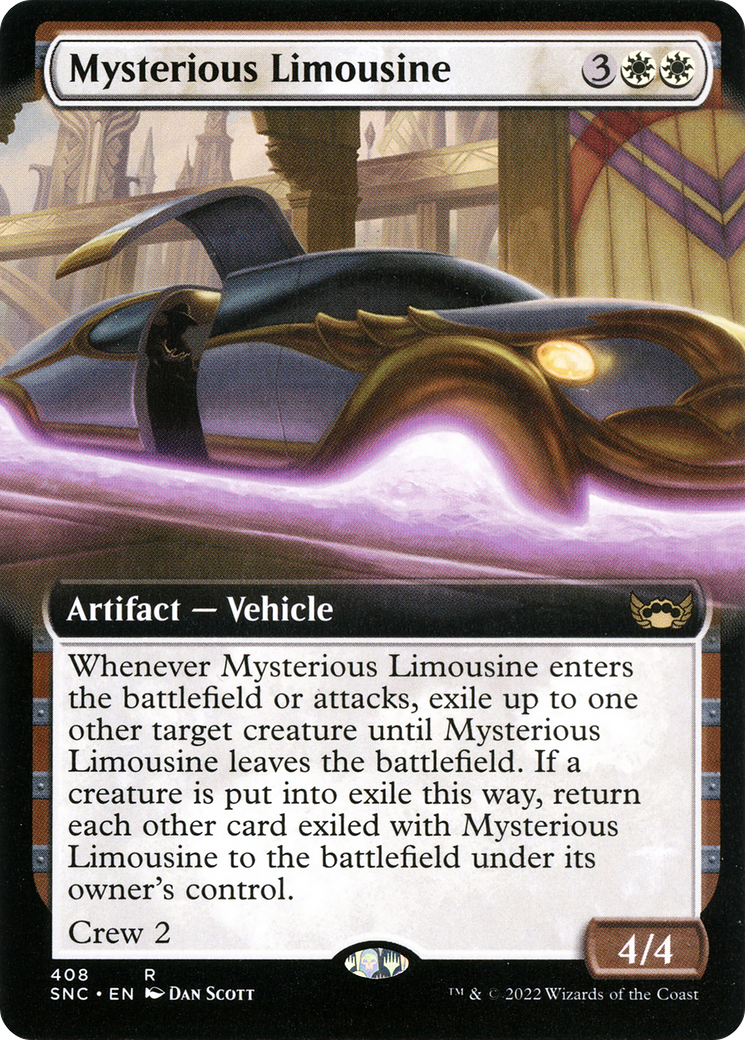 Mysterious Limousine (Extended Art) (408) [Streets of New Capenna] foil - Deck Out Gaming