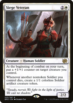 Siege Veteran (25) [The Brothers' War] - Deck Out Gaming