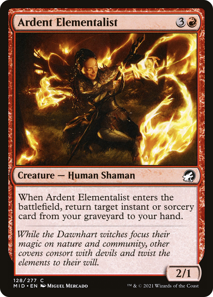 Ardent Elementalist (128) [Innistrad: Midnight Hunt] - Deck Out Gaming