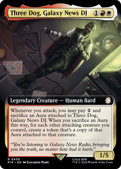 Three Dog, Galaxy News DJ (Extended Art) (430) [Fallout] foil - Deck Out Gaming