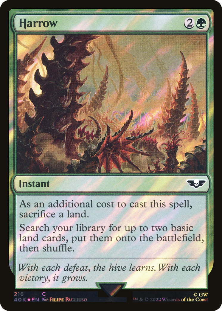 Harrow (Surge Foil) (216) [Warhammer 40,000 Commander] foil - Deck Out Gaming