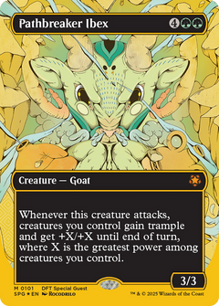 Pathbreaker Ibex (Borderless) (First-Place Foil) (101) [Special Guests] foil - Deck Out Gaming