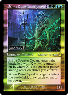 Prime Speaker Zegana (Retro Frame) (Serial Numbered) (377) [Ravnica Remastered] foil - Deck Out Gaming