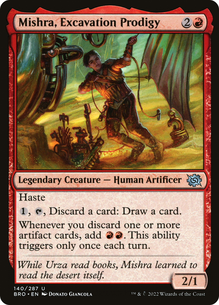 Mishra, Excavation Prodigy (140) [The Brothers' War] foil - Deck Out Gaming