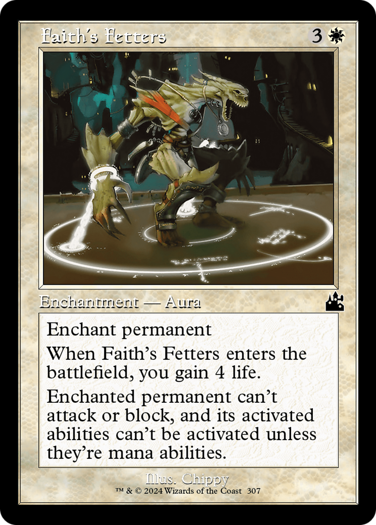 Faith's Fetters (Retro Frame) (307) [Ravnica Remastered] foil - Deck Out Gaming