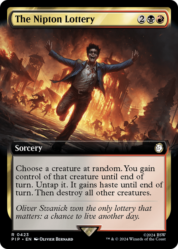 The Nipton Lottery (Extended Art) (423) [Fallout] - Deck Out Gaming