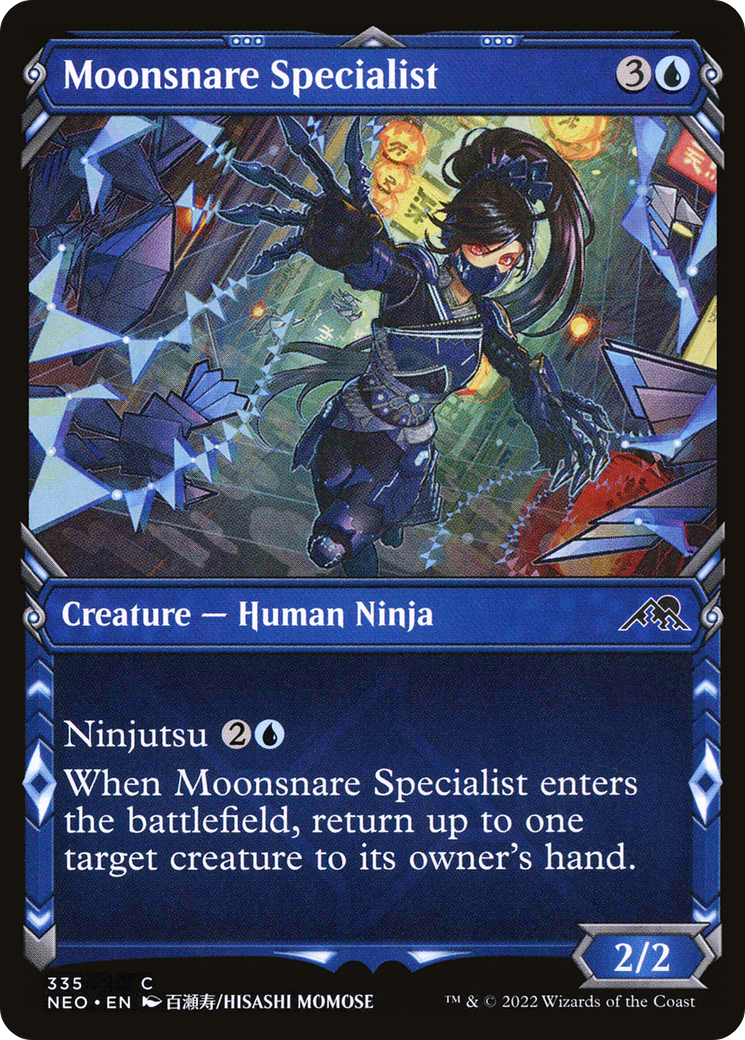 Moonsnare Specialist (Showcase) (335) [Kamigawa: Neon Dynasty] foil - Deck Out Gaming