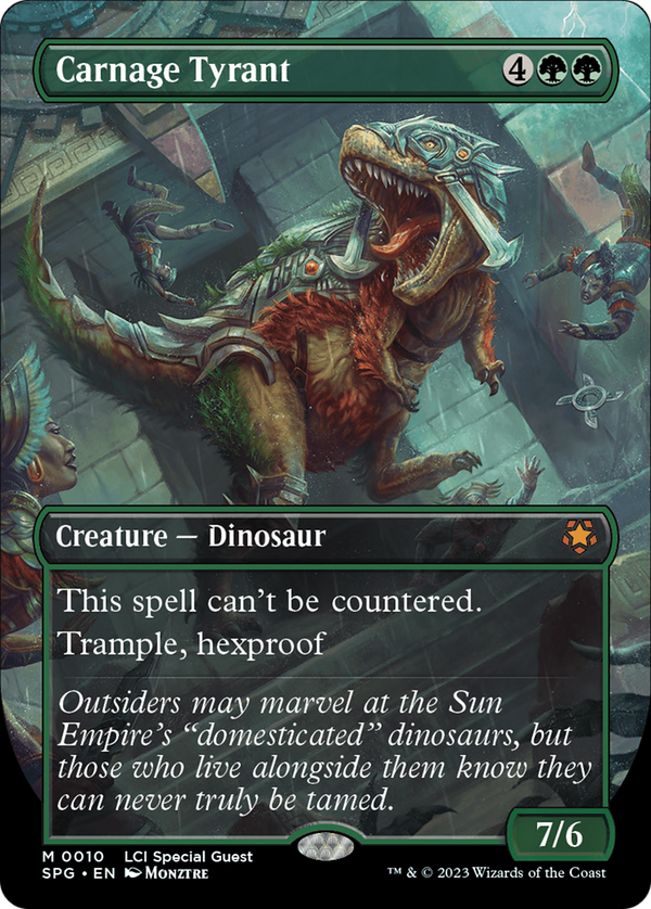 Carnage Tyrant (Borderless) (10) [Special Guests] foil - Deck Out Gaming