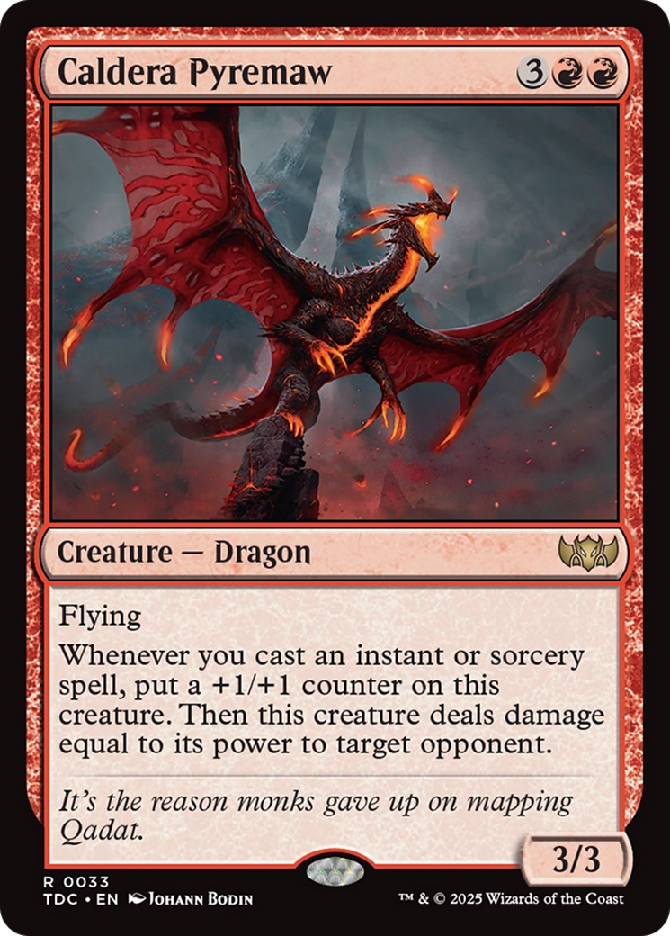 Caldera Pyremaw (33) [Commander: Tarkir: Dragonstorm] - Deck Out Gaming