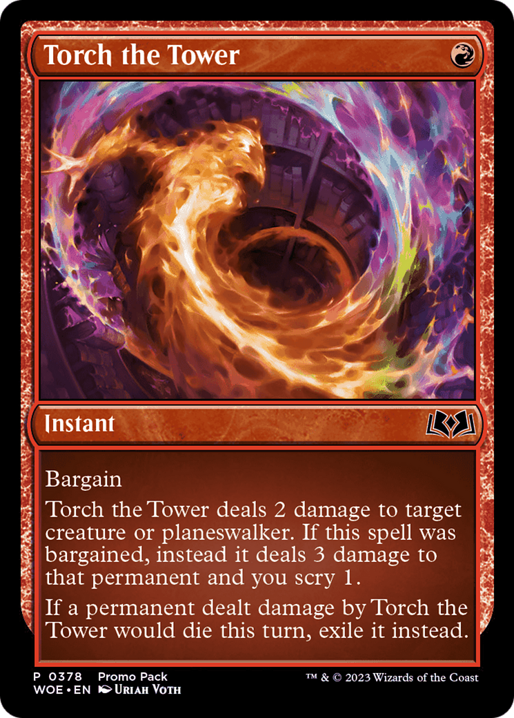 Torch the Tower (378) [Wilds of Eldraine] - Deck Out Gaming